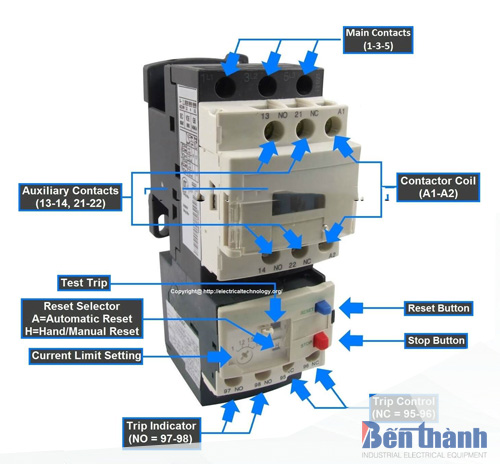 Cấu tạo Contactor