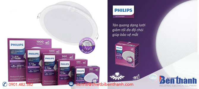 Đèn Led ân trần Meson IO Phlips