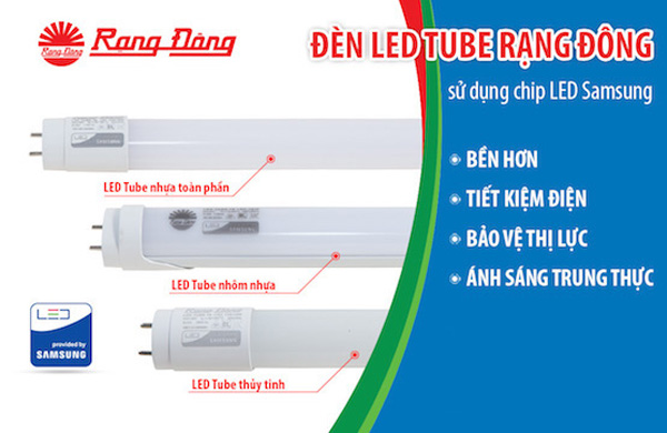 Đèn tuýp Led Rạng Đông