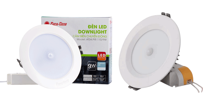  Đèn Led âm trần cảm biến AT04.PIR