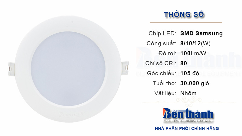 Đèn Led âm trần Rạng Đông