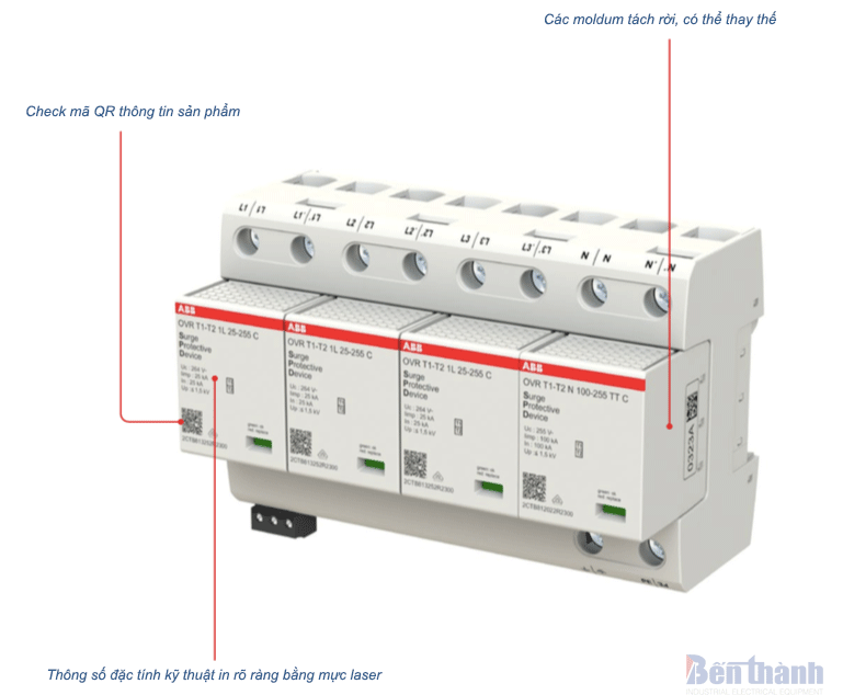 Aptomat chống sét lan truyền trực tiếp ABB