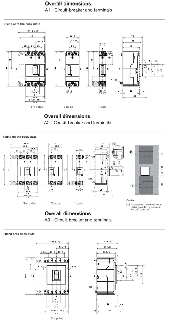 Bản vẽ MCCB Formula ABB