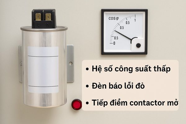 Tụ bù 1 pha không hoạt động có sao không?