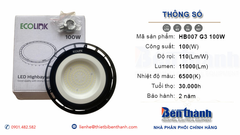 Đèn LED nhà xưởng 100w Philips