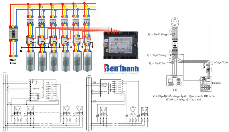 Sơ đồ đấu tụ bù 3 pha đúng kỹ thuật