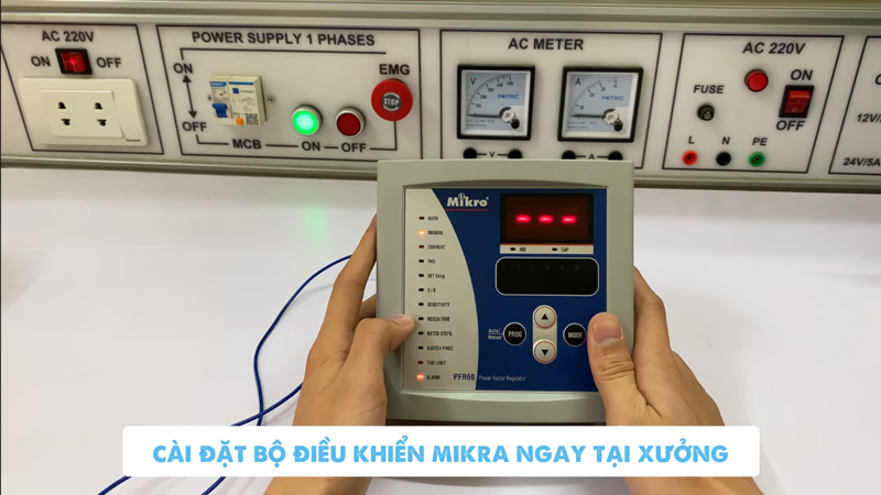 Hướng dẫn cài đặt bộ điều khiển tụ bù Mikro
