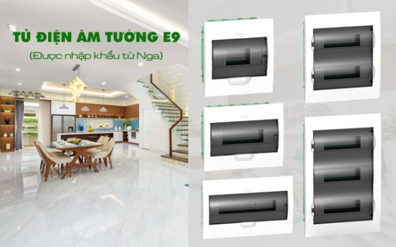 Tủ điện Schneider 4 module âm tường