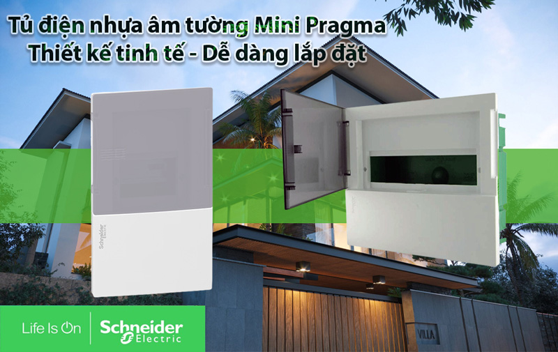 Các loại tủ điện Schneider âm tường theo module