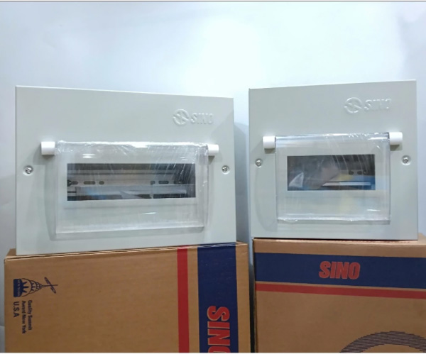 Kích thước tủ điện âm tường 6 module Sino