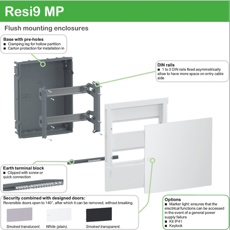 Tủ điện Schneider 4 module âm tường