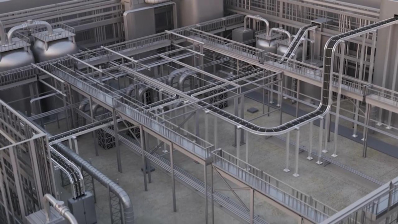 Ứng dụng hệ thống thang máng cáp