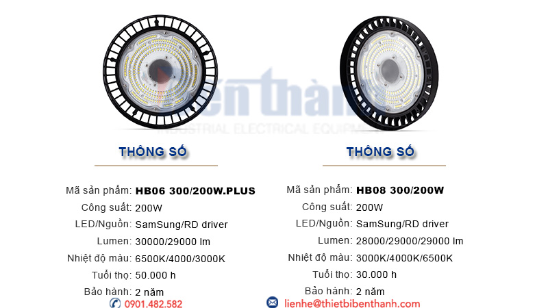 Đèn LED Highbay 200w Rạng Đông - Đèn nhà xưởng