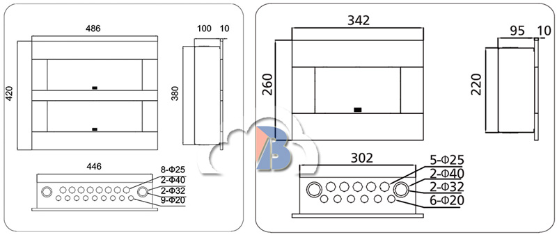 Vỏ tủ điện âm tường Panasonic