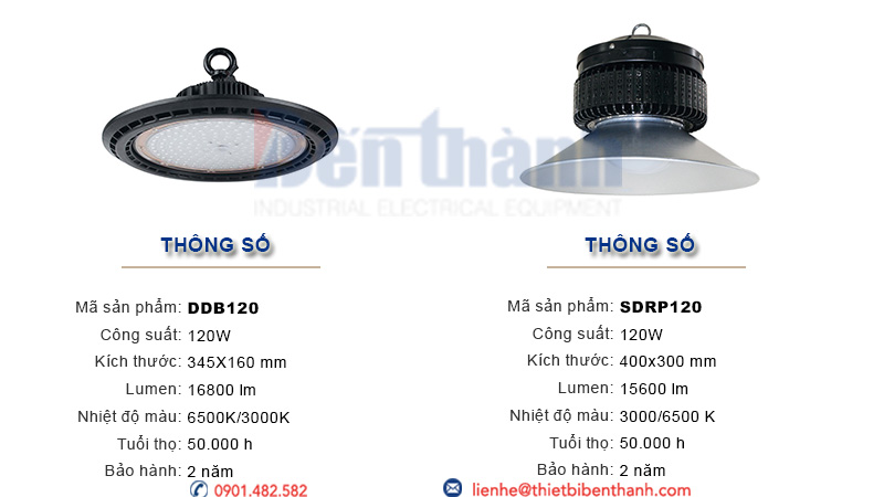Đèn LED Highbay 120w Duhal