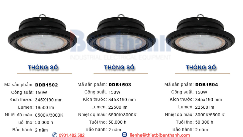 Đèn LED Highbay 150w Duhal