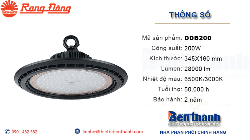 Đèn LED Highbay 200w Duhal