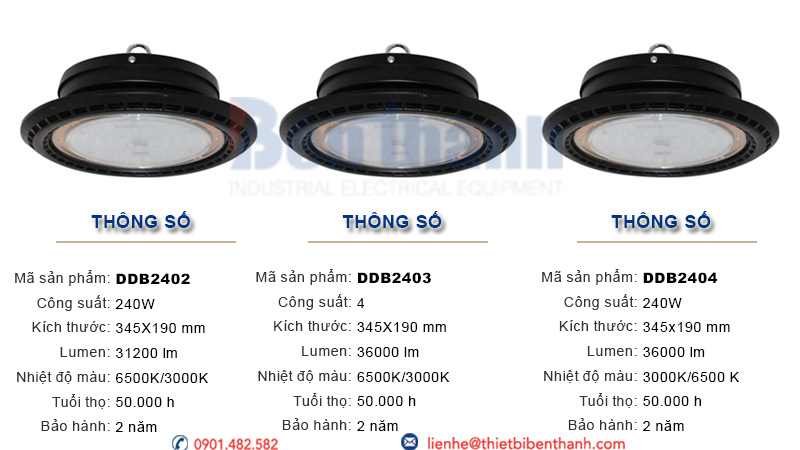 Đèn LED Highbay 240w Duhal