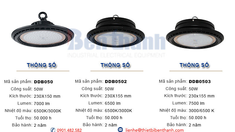 Đèn LED Highbay 50w Duhal