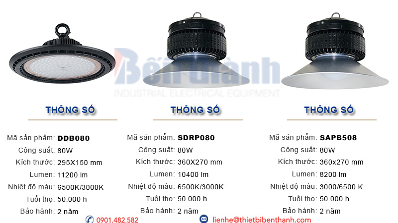 Đèn LED Highbay 80w Duhal