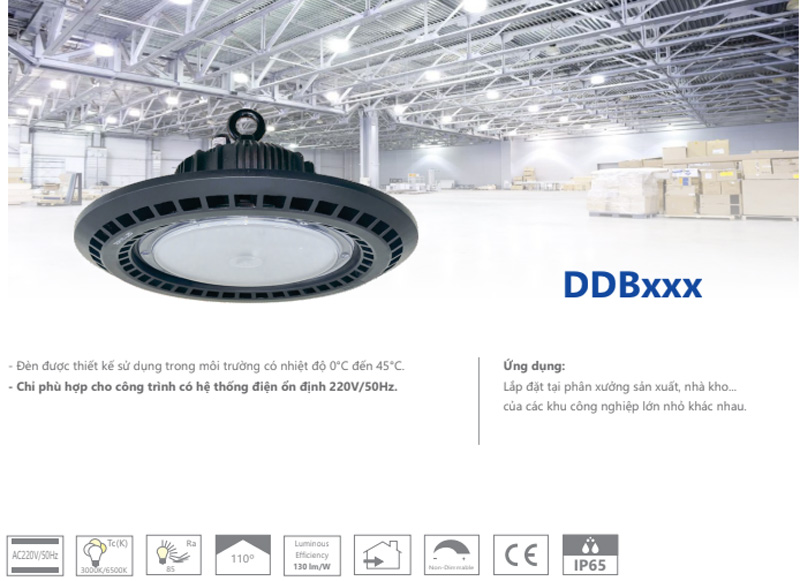 Đèn LED Highbay 80w Duhal