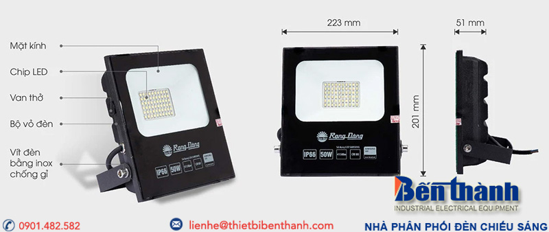 Các mẫu đèn pha dân dụng có hiệu suất chiếu sáng tối ưu