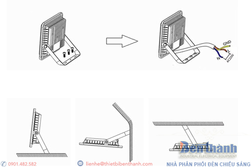 Gia công cần đèn pha bảng hiệu giá rẻ theo yêu cầu