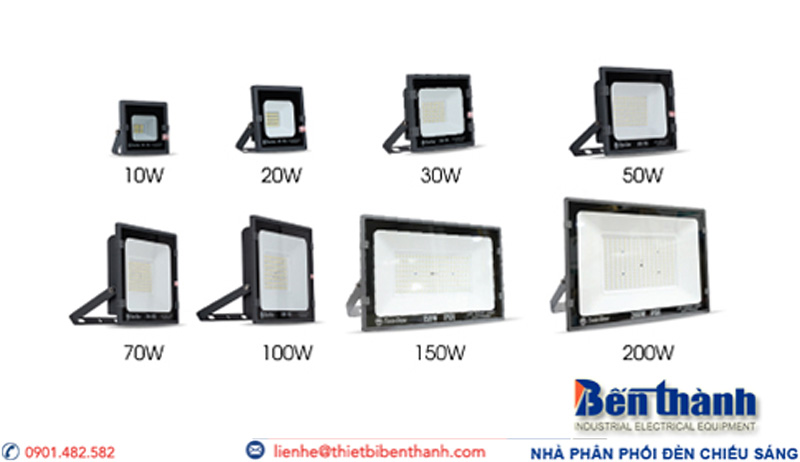 Đèn soi bảng hiệu ngoài trời nên lắp công suất bao nhiêu
