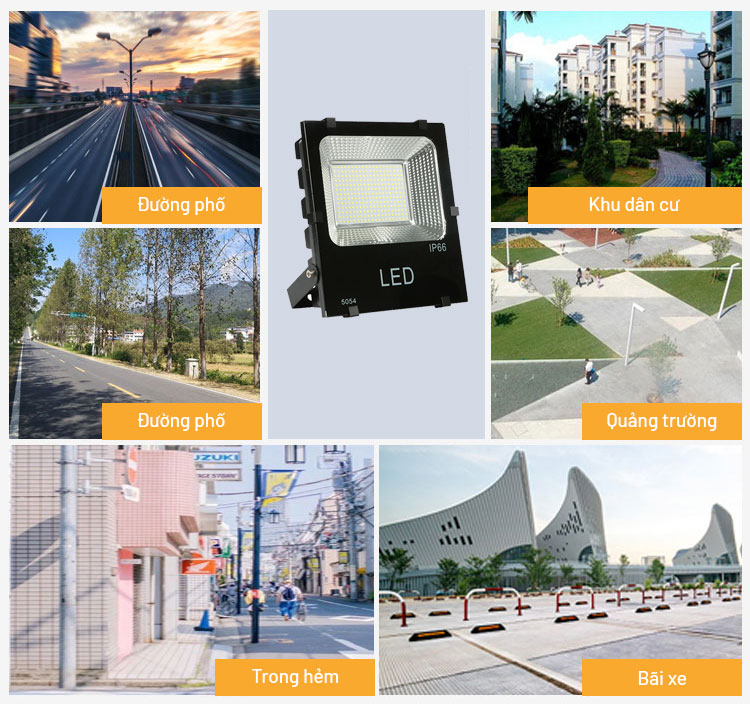 Đèn pha LED loại nào tốt khi dùng ngoài trời chịu mưa nắng bền lâu