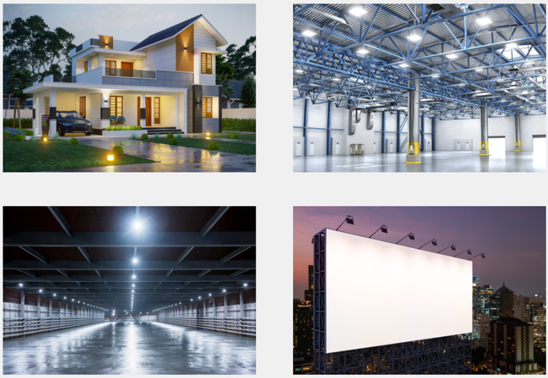 Ứng dụng thực tế của đèn pha led 250w Rạng Đông