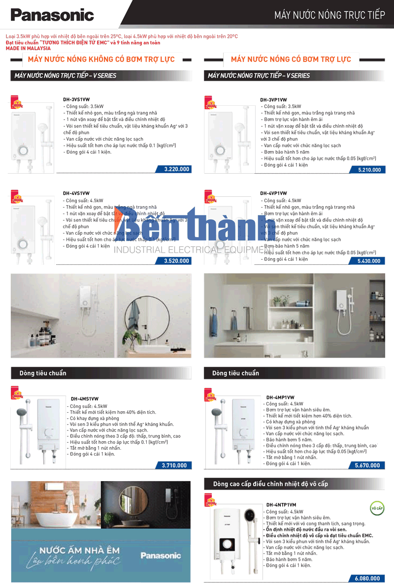 Catalogue thiết bị điện dân dụng Panasonic