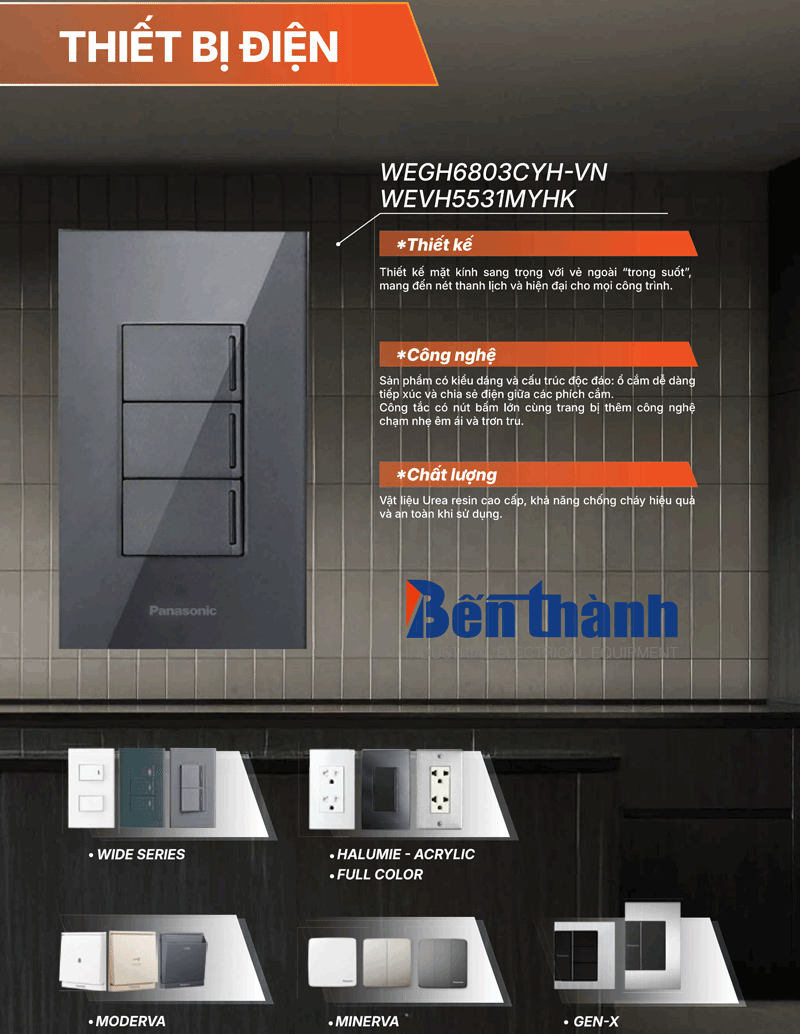 Catalog công tắc ổ cắm Panasonic