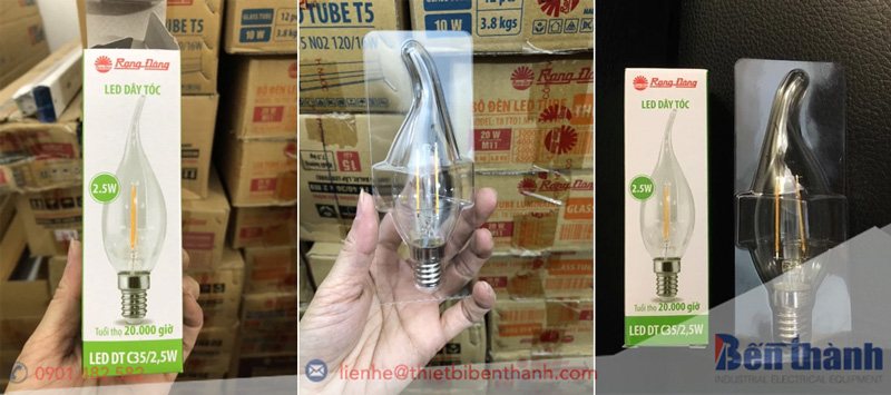 Bóng đèn LED Bulb nến 2.5W Rạng Đông