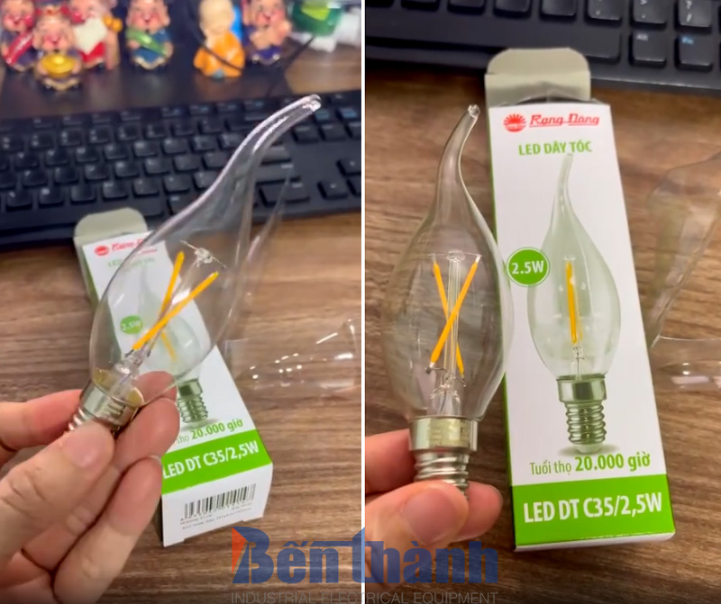 Bóng đèn LED Bulb nến 2.5W Rạng Đông