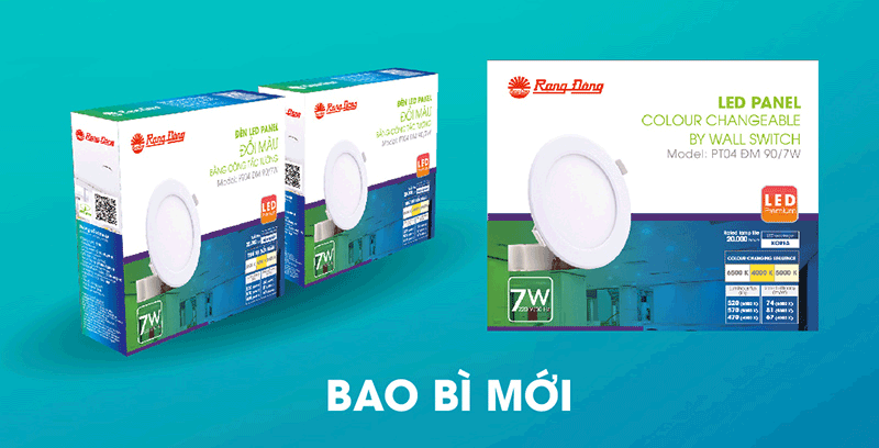 Đèn LED âm trần 8W Rạng Đông