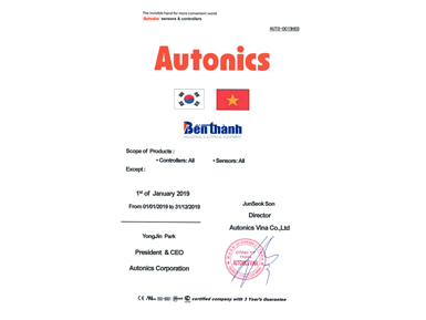 Đại lý thiết bị điện Autonics