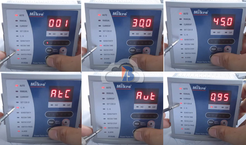 Hướng dẫn sử dụng bộ điều khiển tụ bù Mikro
