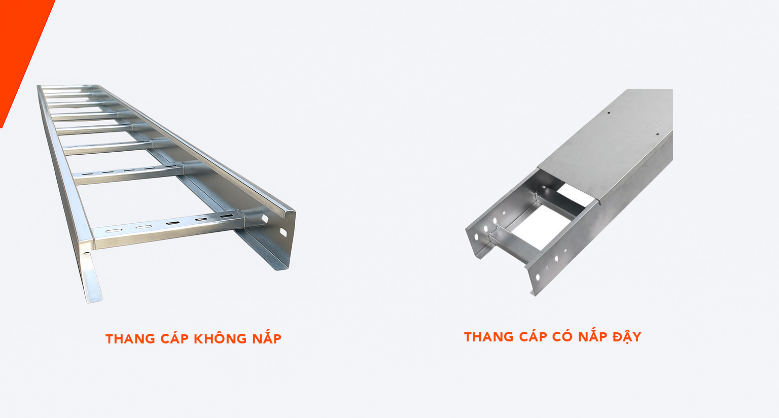 So sánh thang cáp có nắp và không nắp trong thi công hệ thống điện
