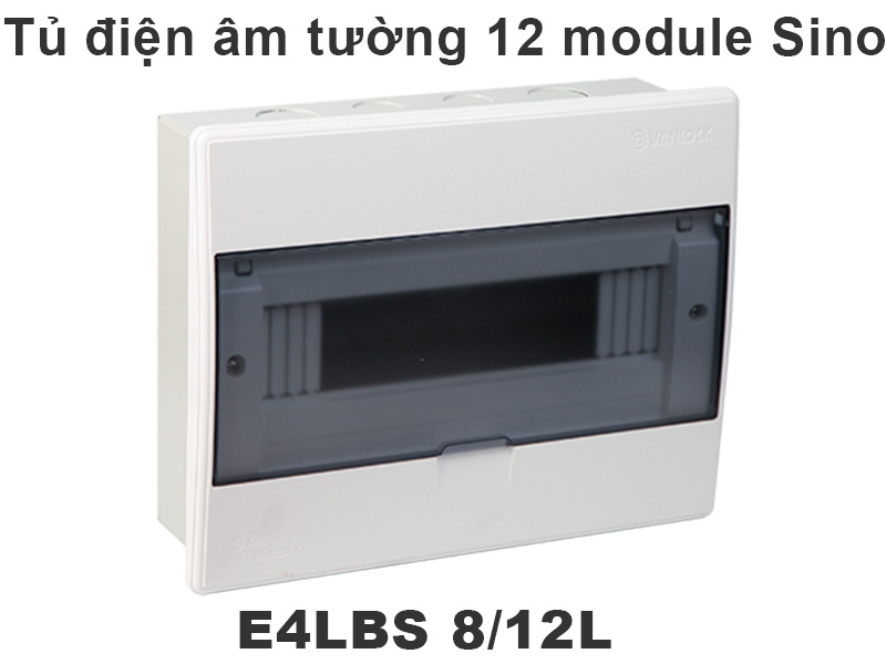Kích thước tủ điện âm tường 12 module Sino