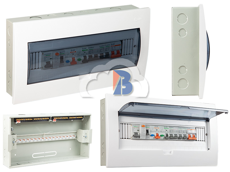 Kích thước tủ điện âm tường 14 module Sino