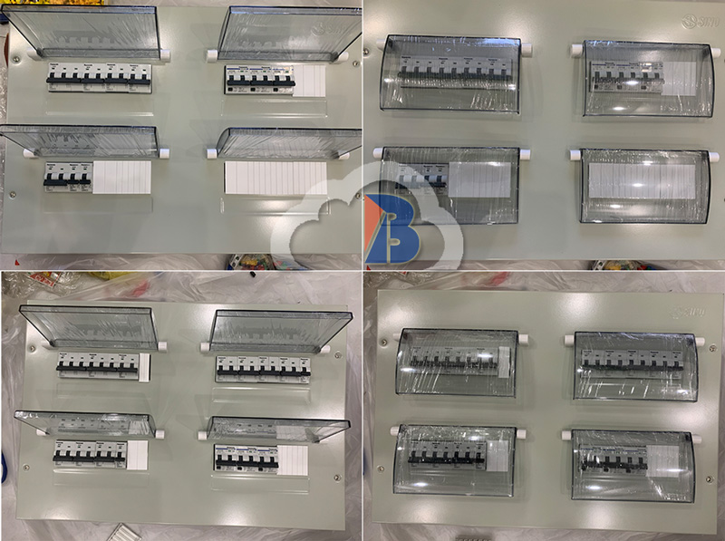 Kích thước tủ điện âm tường 36 module Sino
