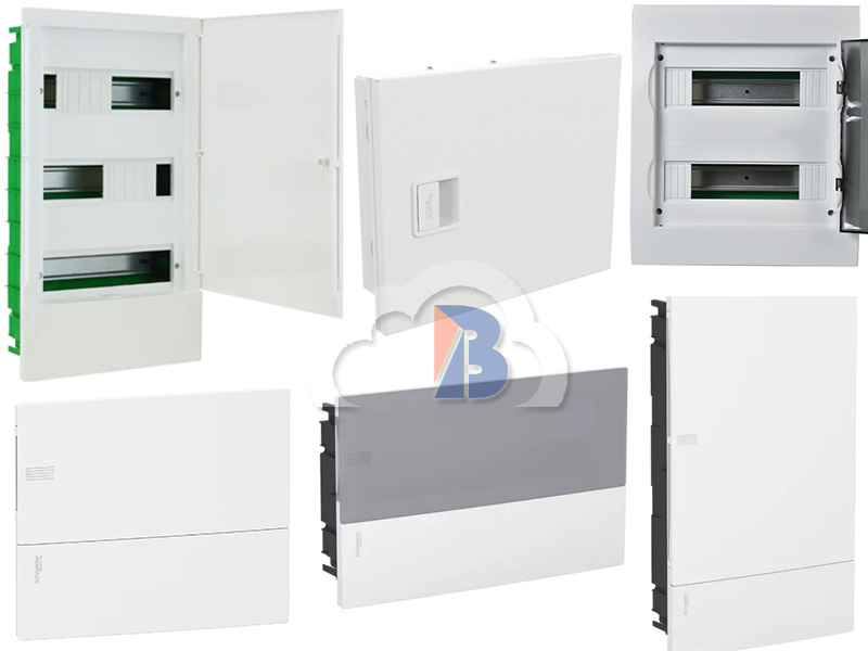 Các loại tủ điện Schneider âm tường theo module
