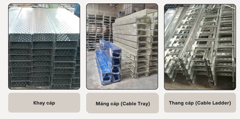 So sánh khay cáp và máng cáp trong hệ thống điện kín hoặc mở