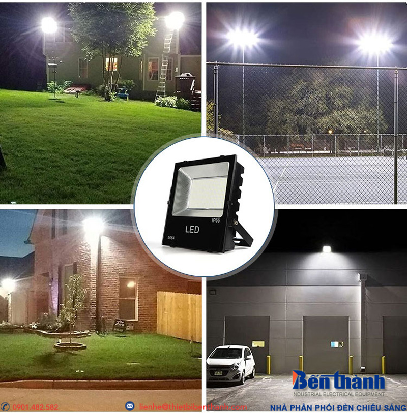 Đèn pha LED đường phố khu dân cư tiết kiệm năng lượng