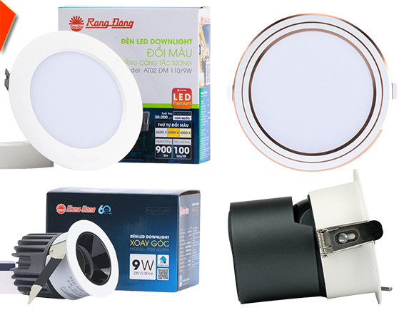 Đèn LED âm trần 9W Rạng Đông