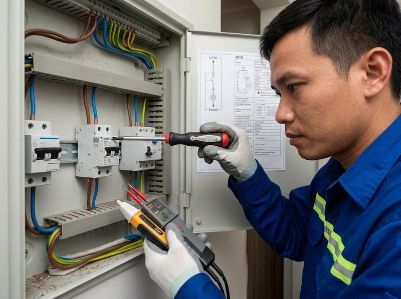 Cách đấu MCB đúng kỹ thuật và an toàn