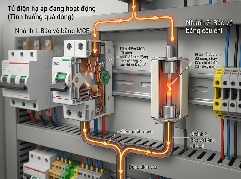 MCB và cầu chì khác nhau như thế nào?