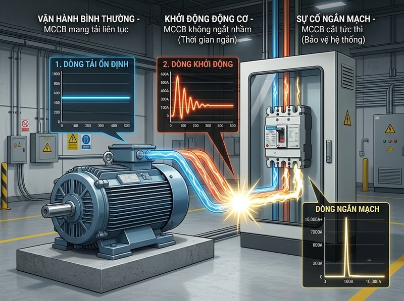 Cách chọn MCCB cho động cơ