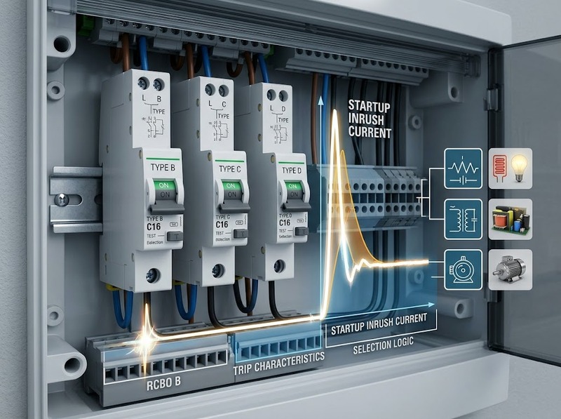 Cách chọn đặc tuyến RCBO theo đặc tính tải