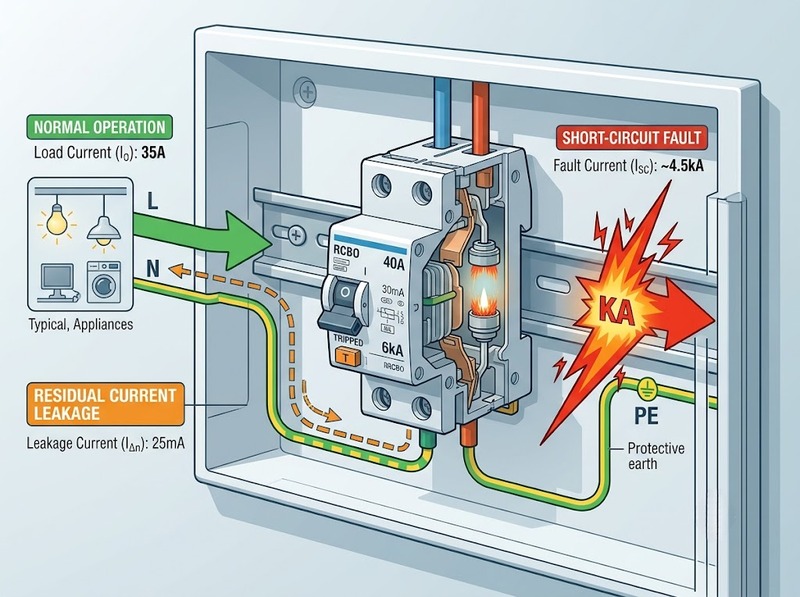 Khả năng cắt Icn của RCBO là gì?